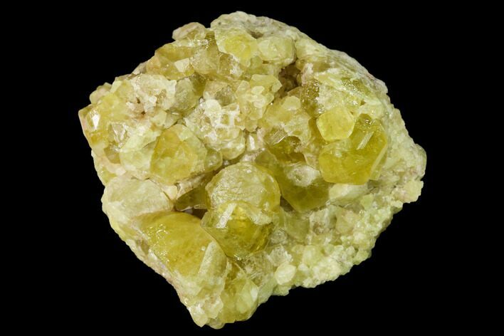 Yellow Topazolite Garnet Cluster - Mexico #169361